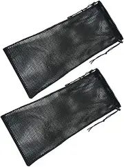 BESPORTBLE 2pcs Snorkeling Mesh Bag Snorkel Gear Bag Scuba Accessories Swim Backpack Compact Diving Gear Diving Equipment Black Nylon