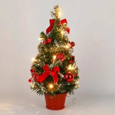 40CM Table LED Christmas Tree Nightlight Decoration Light Pine Mini Xmas New