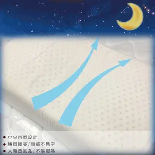 JENNY SILK 人體工學枕頭 特殊蝶型設計 止鼾 天然乳膠枕X1