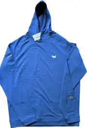 NWT SCOTTY CAMERON GALLERY Pine Performance Hoodie Blue Scotty Dog size S Golf