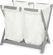 TRENDHUB Hamper Inserts Compatible with Uppababy Bassinet Stands, 2 Pack (Grey, Dual Compartment, Convenient Carry Handles)