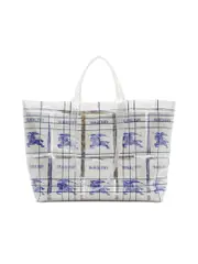Burberry Transparent Design Shopper Bag with Logo Tag