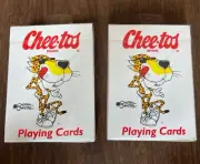 2 DECKS! Chee-tos Chester Cheetah Playing Cards Poker, Vtg Hoyle 6940 NEW Sealed