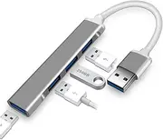 Maro Multiport USB A Hub Adapter, Ultra-Slim 4-Port USB 3.0 Hub for High-Speed Data Transfer and Fast Charging