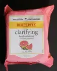 Burt's Bees Clarifying Facial Cleansing Towelettes w/ Pink Grapefruit 30ct NIP