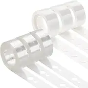 Party Balloon Decoration Strip Kit for Arch Garland, 15m(3 rolls) Balloon Tape Strip, 300(3 rolls) Dot Glue Point Stickers for Party Wedding Birthday Baby Shower Decorations(Upgraded Version)