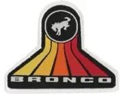 Patch - Ford Bronco Vertical Lines 3" * Hook Backing -Stick or Sew FREE SHIPPING