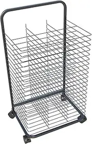Art Drying Rack,Painting Rack on Wheels,20 Shelves,for Childcare Centers Art Classroom or Studio Canvas Rack Art
