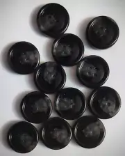 5/8" Black Heavy Craft/Clothing Buttons