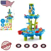 Engaging 2-Tier Kids Water and Sand Table with Lightweight Design for Easy Play