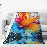 Colorful Splash Ultra-Soft Micro Fleece Blanket - Cozy and Lightweight Seasons