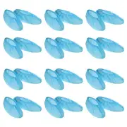 100pcs Shoe Covers, Disposable Waterproof Shoes Cover for Indoor, Blue