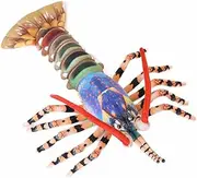 Plush Lobster Stuffed Animals, Australian Lobster Doll, Pillow, Plush Toys, Healing Animal Image That Fills People with Courage and Appetite (33.5 inch Long Blue)