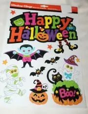 HAPPY HALLOWEEN Window Clings BOO GHOST VAMPIRE
