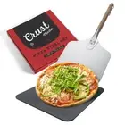 Crust Master Pizza Steel Set - XL (14”x14” - 1/4" Thick) Square Conductive Me...