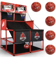 BESTKID BALL Indoor Basketball Game - Double Shot Basketball Arcade – Indoor ...