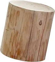 HANABASS Wood Stump Stool Small Wooden Bench End of Bed Bench Multi-Purpose Stool for Home Dec