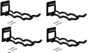 (4) ea Crawford Products FTH3P Flip Up Wall Mount Tool Holder Brackets Hooks