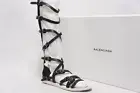 BALENCIAGA GLADIATORS BLACK LEATHER SANDALS BOOTS SHOES 36.5/6 $1195