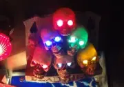 Scared Stiff Pinball Skull Pile LED light kit mod