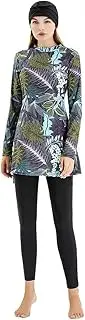[KXCFCYS] Muslim Swimsuits for Women Modest Swimwear Plus Size, Long Sleeve Swimming Suit Burkini