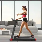 CostwayFolding Electric Treadmill with 12 Preset Programs for Home-Red