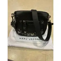 在飛比找蝦皮購物優惠-MARC JACOBS 卯釘小牛皮側背包馬鞍包