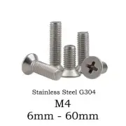 M4 Screw s Bolt s Countersunk Phillips Head Flat CSK Course Stainless Steel G304