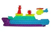 Jumbo Ship Push Pop it Sensory Fidget Toy Bubble Popping Stress Relief
