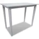 Wooden Bar Table Simple Kitchen Dining Pub Cafe Restaurant Tall High Desk White