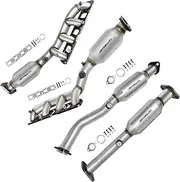 Catalytic Converter Compatible with Nissan Pathfinder 2008-2012, Infiniti QX56 2004-2010 5.6L V8 Front Left, Right Rear Left, Right Catalytic Convertor Direct-fit (EPA Compliant)