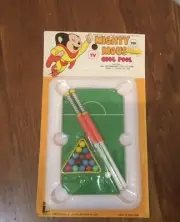 Vintage 1973 As Seen On TV Mighty Mouse Cool Pool Billiards Game Toy Set