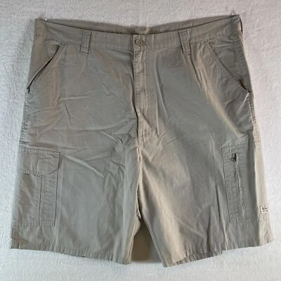 Wrangler Rip-Stop Casual Cargo Shorts Khaki Mens sz 42 New with Tags