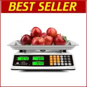 Rechargeable 40kg Food Scale with Multi-Function & Stainless Steel Platform