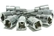 8Pc Torx Bit Socket Set 3/8" Dr. Star Wrench Key Tamper Proof T15-T50 With Rail