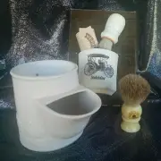 CRABTREE EVELYN Shave Badger Surrey Mug Brush Soap Kit Victorian