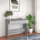 NNEVL Console Table Grey Sonoma 100x35x76.5 cm Chipboard