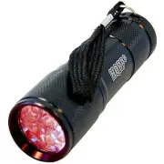 HQRP Red Light Portable Pocket 9 LEDs Flashlight for Hunting and Night Vision