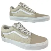 Vans Shoes M 8 W 9.5 Old Skool Summer Linen Natural Mixed Utility Skate $65
