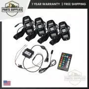 5895-339 4 pcs Color Shift Underbody LED Light Kit With Remote Control Universal