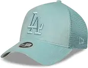 New Era Trucker Women's Cap Velour Los Angeles Dodgers Sky, Sky Blue, One Size