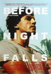BEFORE NIGHT FALLS MOVIE POSTER 1 Sided ORIGINAL 27X40 JAVIER BARDEM JOHNNY DEPP