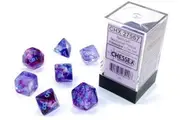 Nebula Polyhedral Luminary 7-Die Set (Nocturnal/Blue)