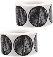 Angoily 2 Rolls Candle Warning Labels of Practical Wax Melt Safety Stickers for Candle Jars Containers and Tins Easy Peel Stick Design for Visibility and Daily Use