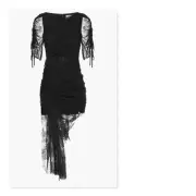 ALICE McCALL Womens Size 8 or US 4 Black Delilah Midi Dress NEW + TAGS RRP $495