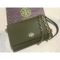 在飛比找蝦皮購物優惠-Tory Burch 長夾WOC斜揹包 橄欖綠現貨一個在台