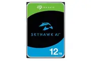 Seagate 12TB 3.5" SkyHawk AI Surveillance SATA HDD 256MB Cache, 7200RPM, 24x7 workload, DVR and NVR Systems