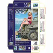 MASTER BOX MB24006 Plastic Figure Kit Scale 1:24 Pin-up series, Kit №6 Samantha