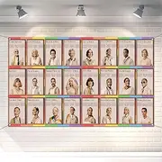 Buxiuer Pride Month Photo Booth Backdrop June LGBTQ Rainbow Party Decoration Art Poster Bulletin Board Wall Decor