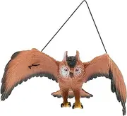 JOINPAYA Hanging Owl Deterrent Ornament Realistic Garden Decoration for Outdoor Spaces Durable Bird Scare for Backyard Patio and Nurseries Vivid Appearance and Excellent Workmanship